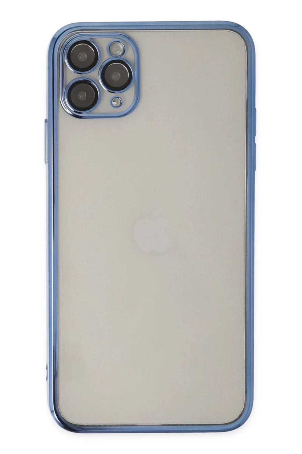 Apple iPhone 11 Pro Uyumlu Kılıf Lensli Silikon - Açık Mavi