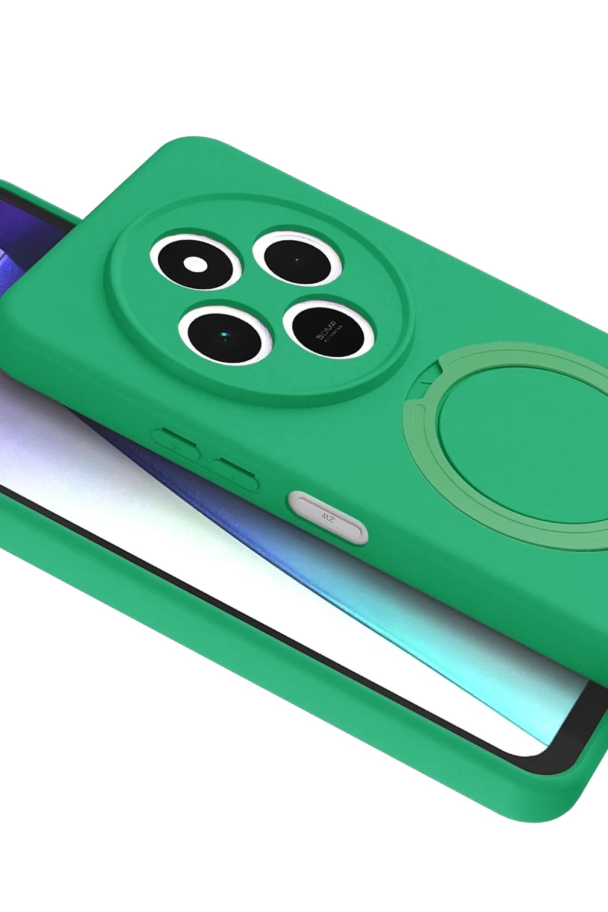 Xiaomi Redmi 14C Uyumlu Regal Magsafe Standlı Kapak - Yeşil