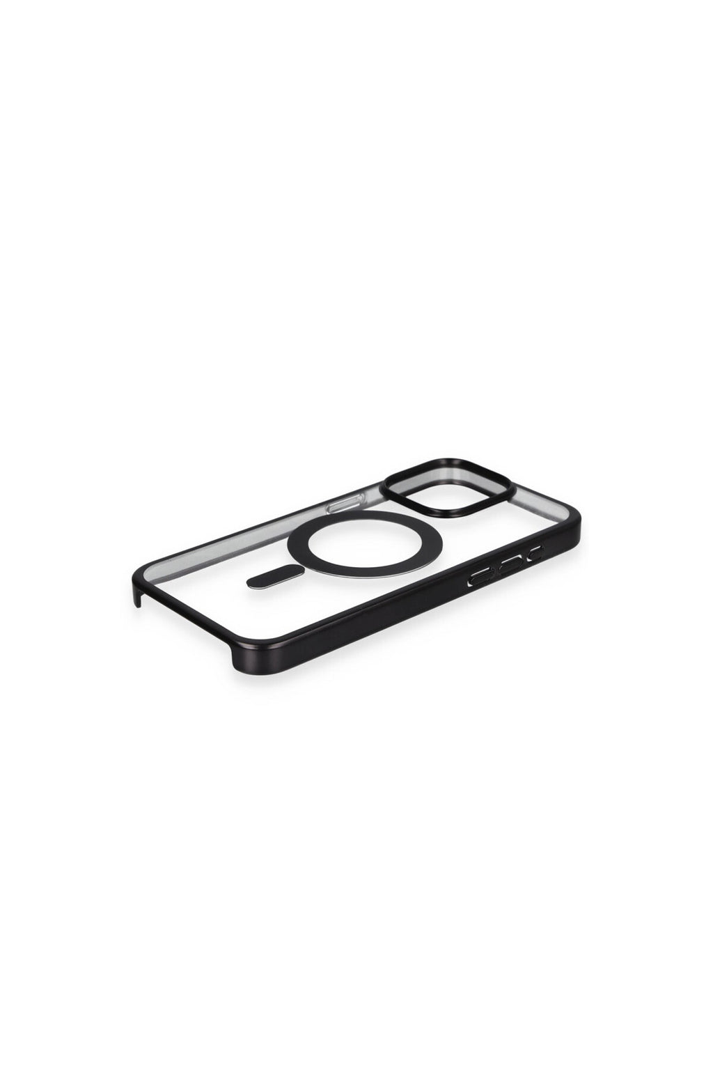Apple iPhone 15 Pro Max Uyumlu Kılıf Erozi Magsafe Kapak - Siyah