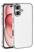 Apple iPhone 17 Uyumlu Lensli Silikon - Gümüş