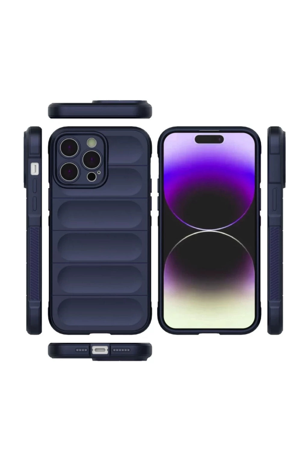 Apple iPhone 15 Pro Max Uyumlu Kılıf Optimum Silikon - Lacivert