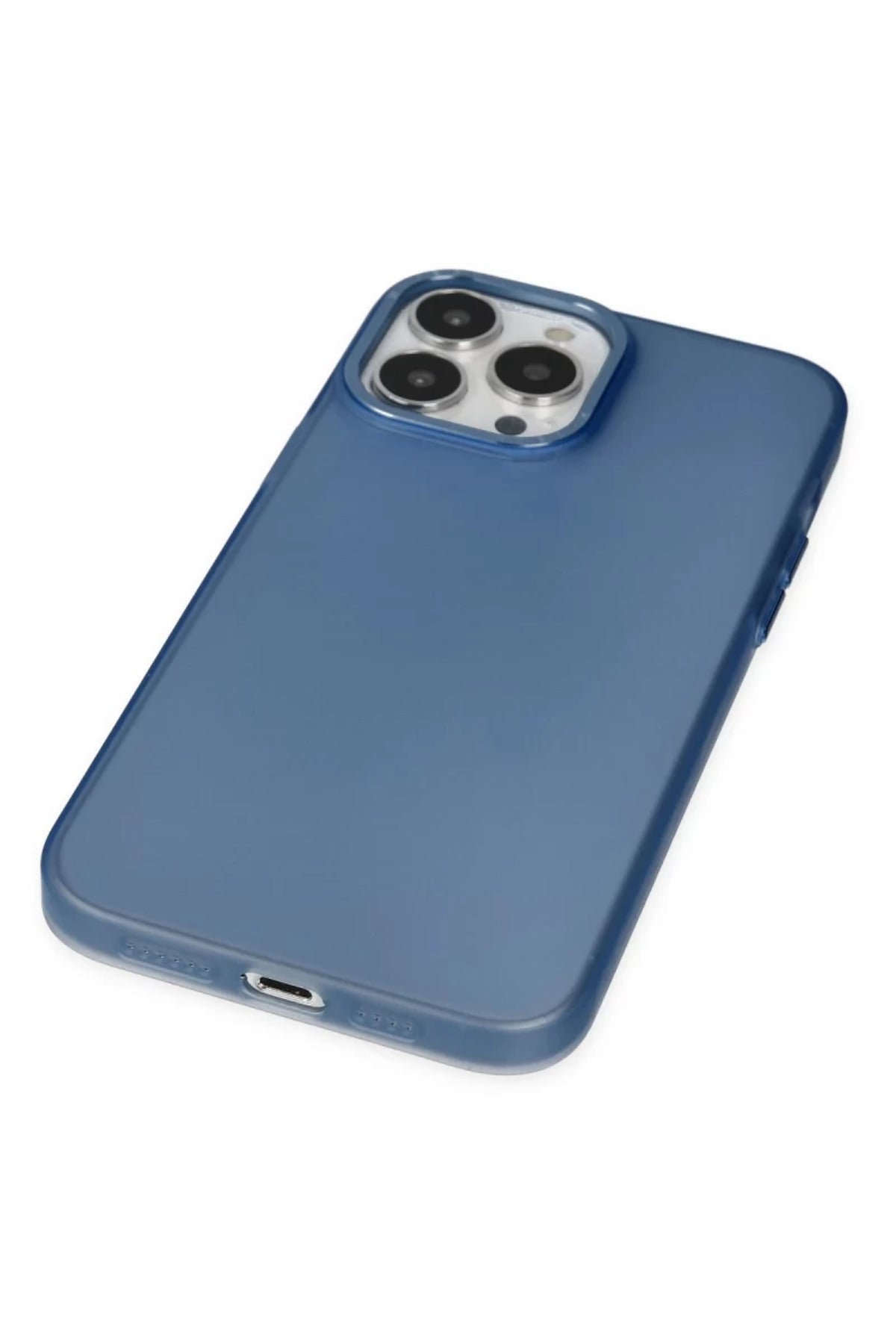 Apple iPhone 13 Pro Max Uyumlu Kılıf Modos Metal Kapak - Lacivert