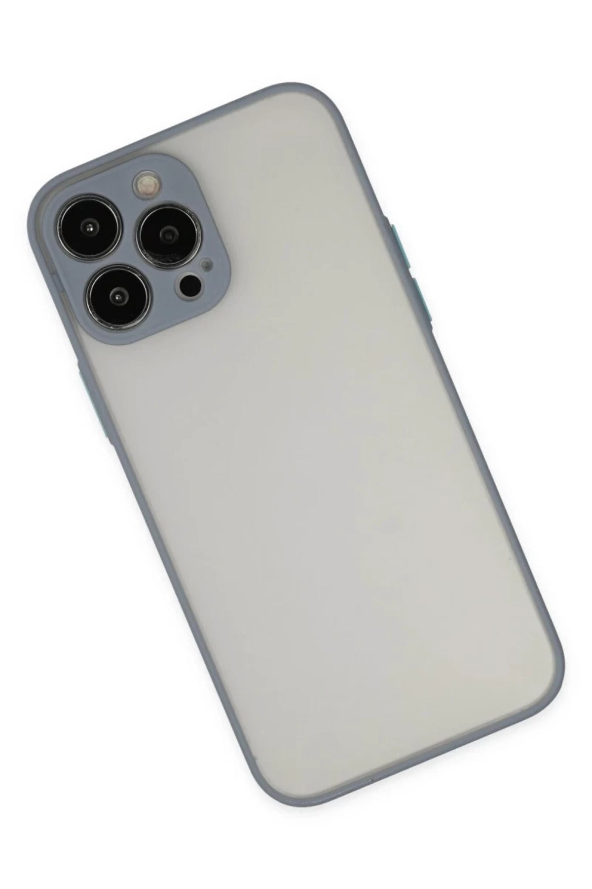 Apple iPhone 13 Pro Uyumlu Kılıf Montreal Silikon Kapak - Gri