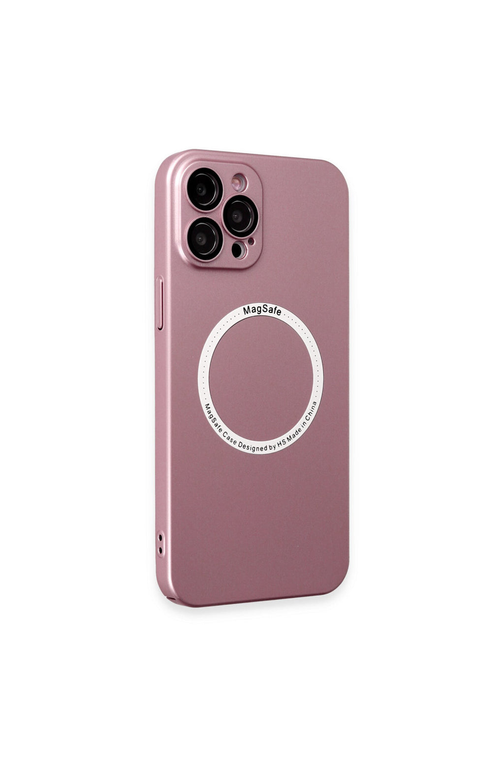 Apple iPhone 12 Pro Uyumlu Kılıf Jack Magneticsafe Lens Silikon - Rose Gold