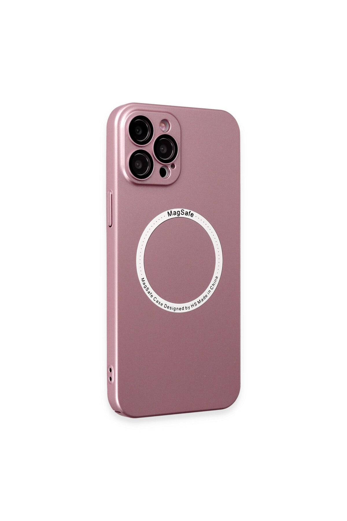 Apple iPhone 12 Pro Uyumlu Kılıf Jack Magneticsafe Lens Silikon - Rose Gold