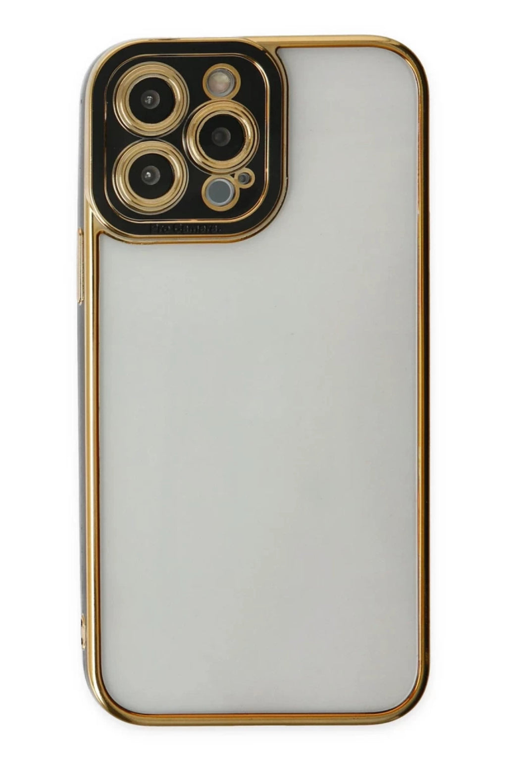 Apple iPhone 14 Pro Max Uyumlu Kılıf Liva Lens Silikon - Siyah