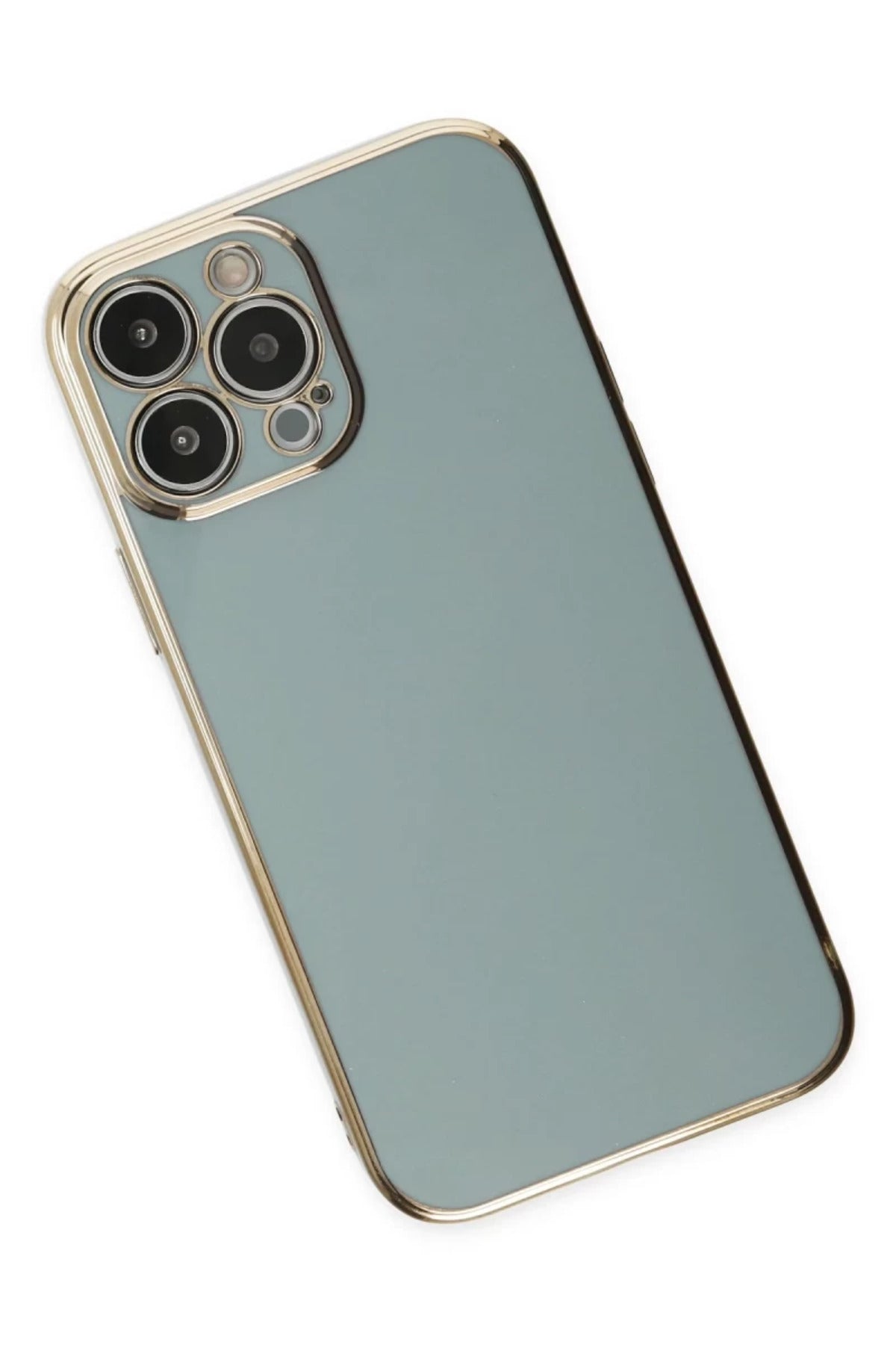 Apple iPhone 14 Pro Uyumlu Kılıf Volet Silikon - Açık Yeşil