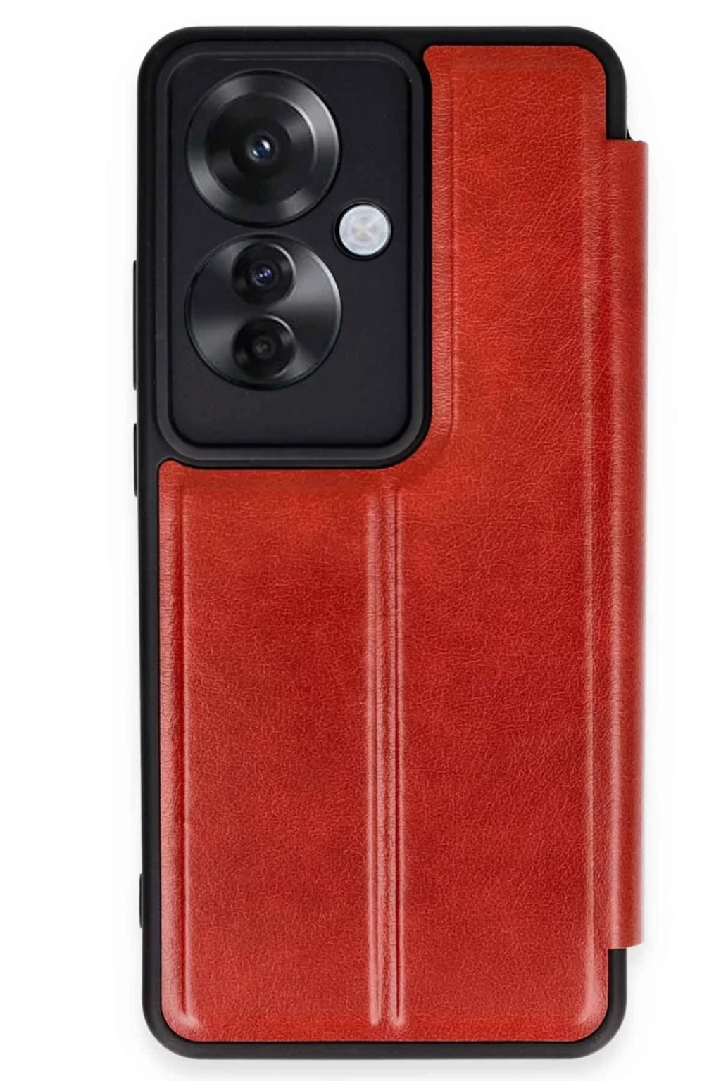 Oppo Reno 11F Uyumlu Kılıf Flip Cover - Kırmızı