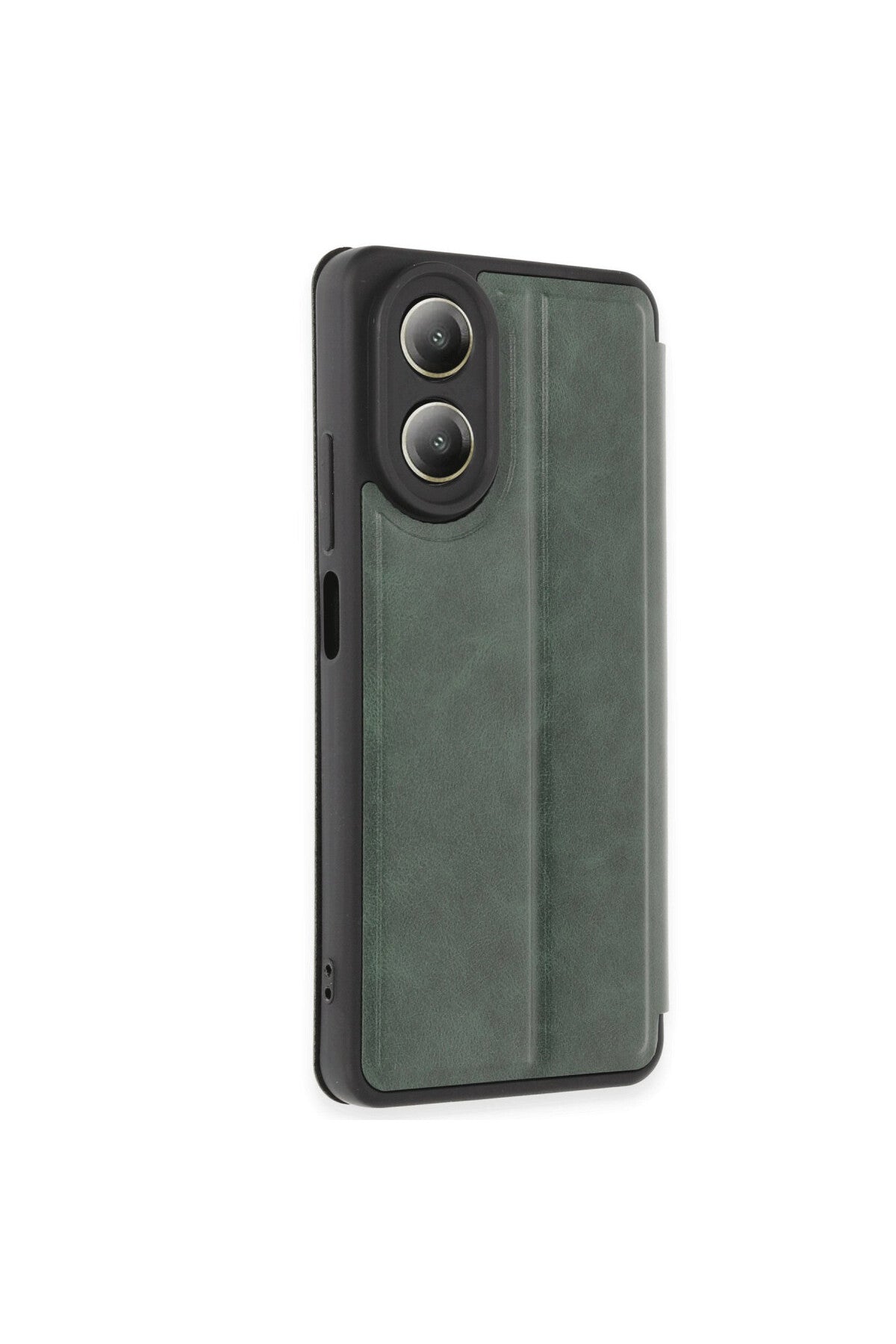 Oppo A38 Uyumlu Kılıf Flip Cover - Koyu Yeşil