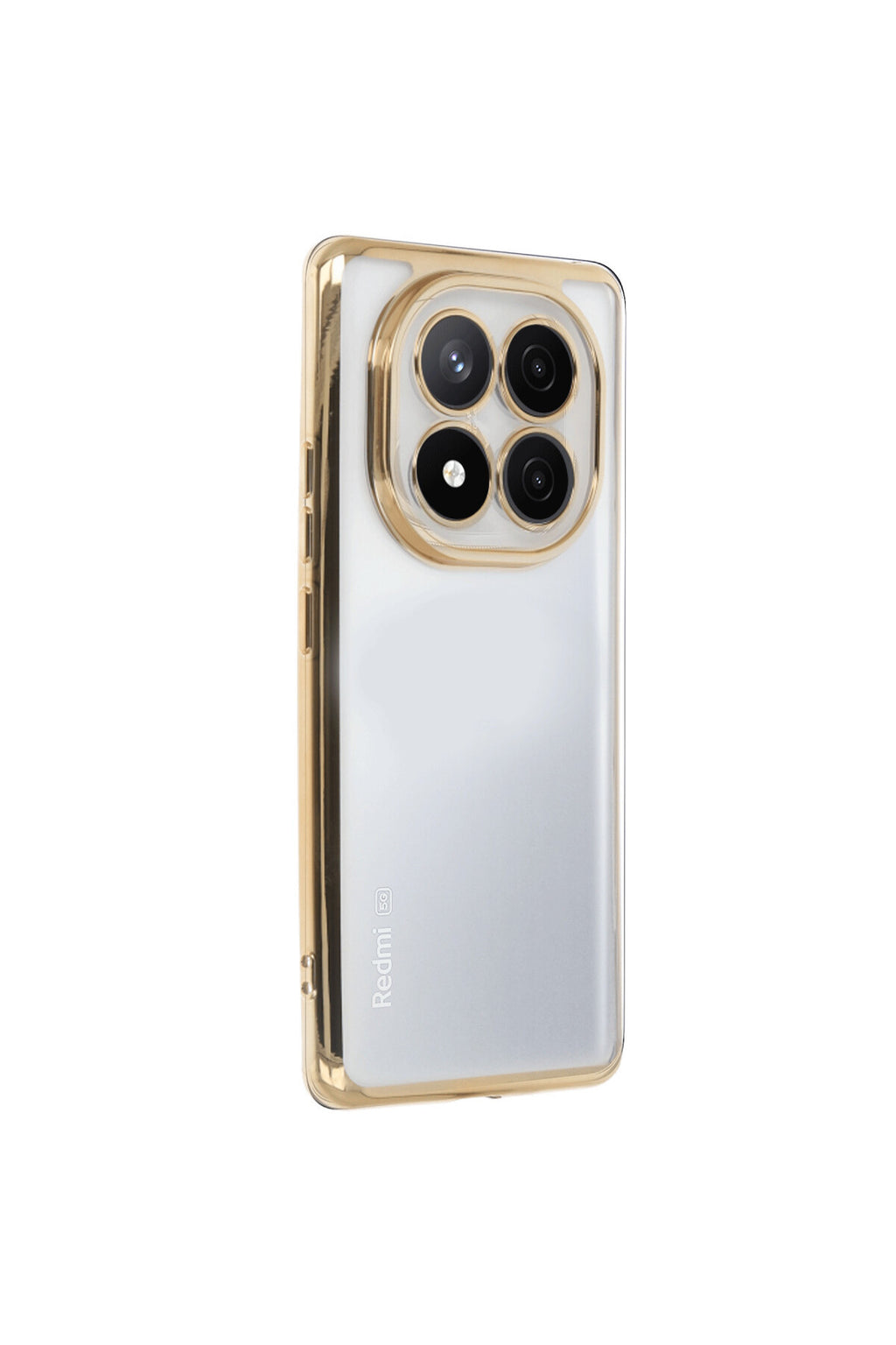 Xiaomi Redmi Note 14 Pro 5G Uyumlu Kılıf Lensli Silikon - Gold