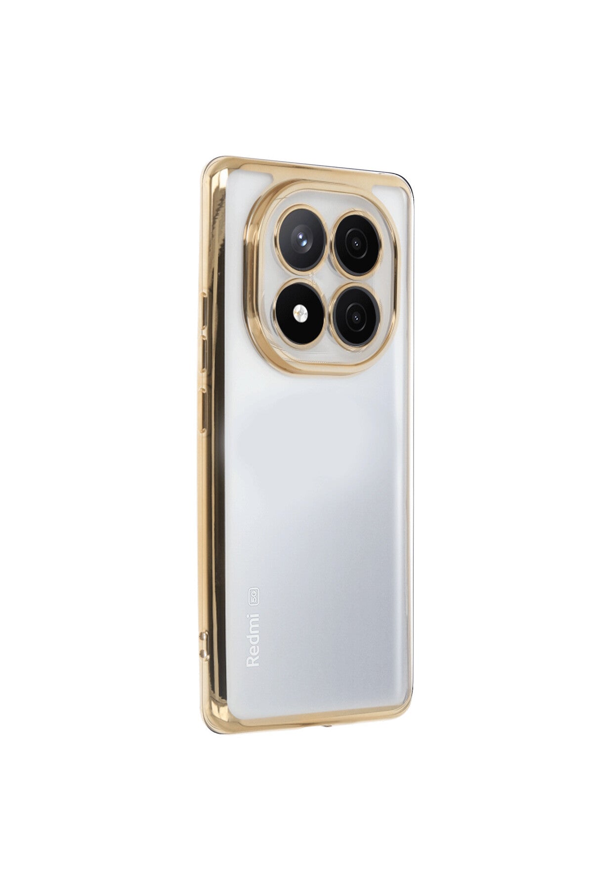 Xiaomi Redmi Note 14 Pro 5G Uyumlu Kılıf Lensli Silikon - Gold