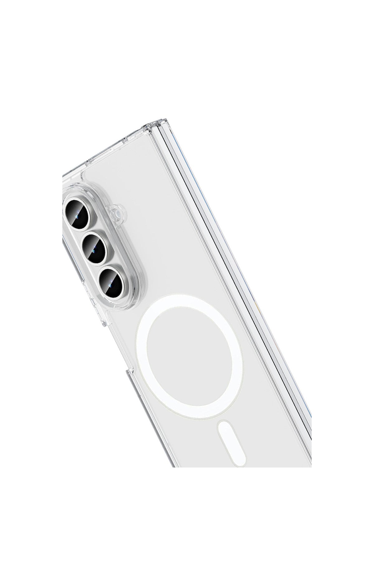 Samsung Galaxy Z Fold 7 Kılıf Magneticsafe Şeffaf Silikon - Şeffaf