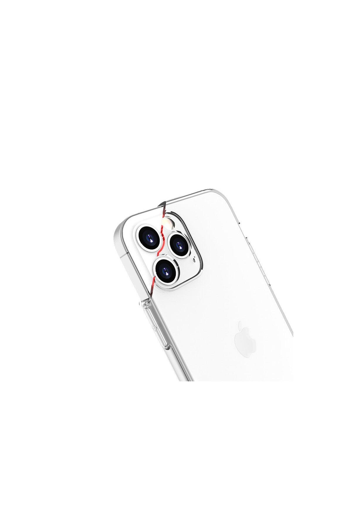 Apple iPhone 13 Pro Max Uyumlu Kılıf Lüx Şeffaf Silikon