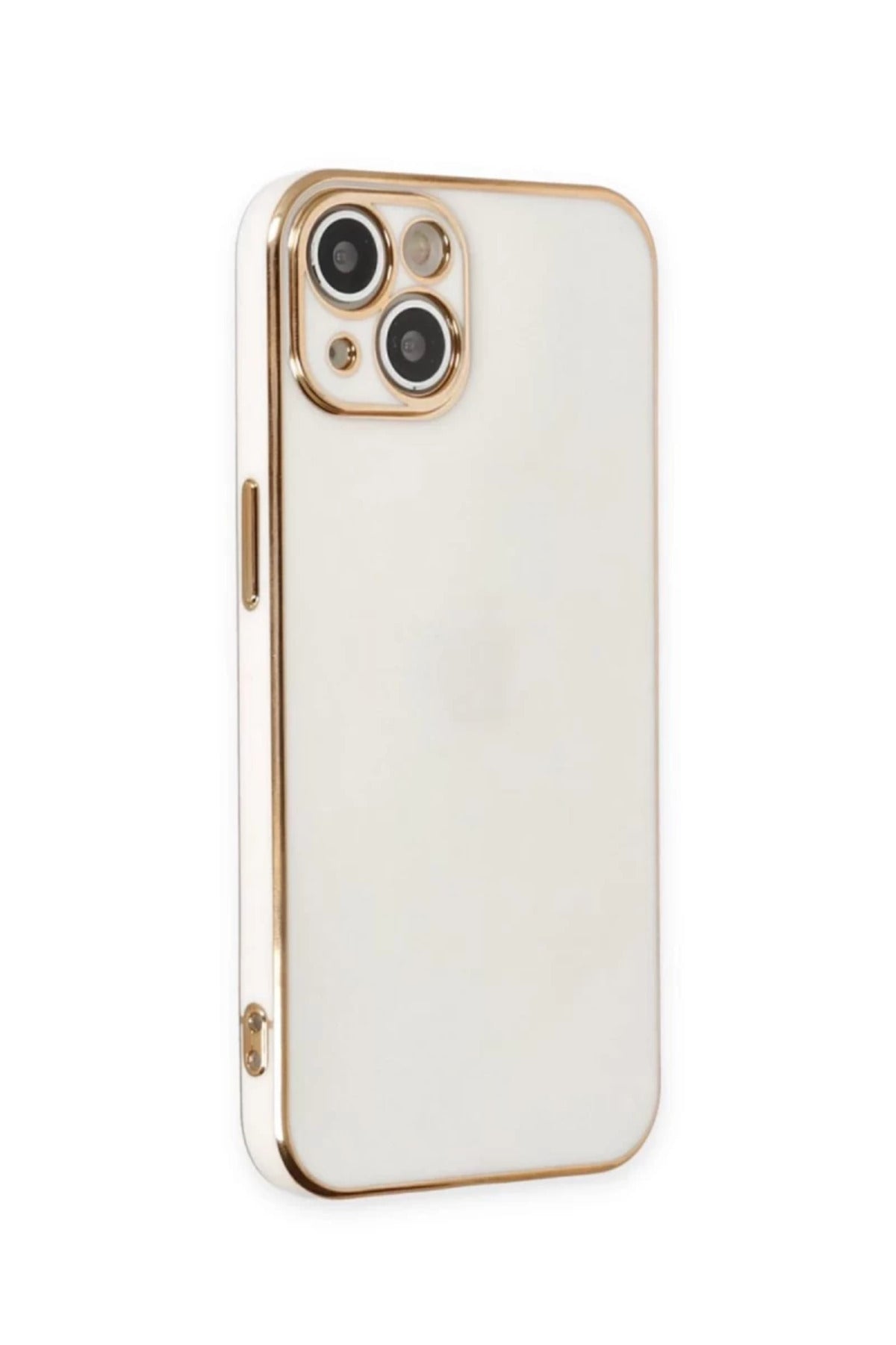 Apple iPhone 15 Uyumlu Kılıf Volet Silikon - Beyaz