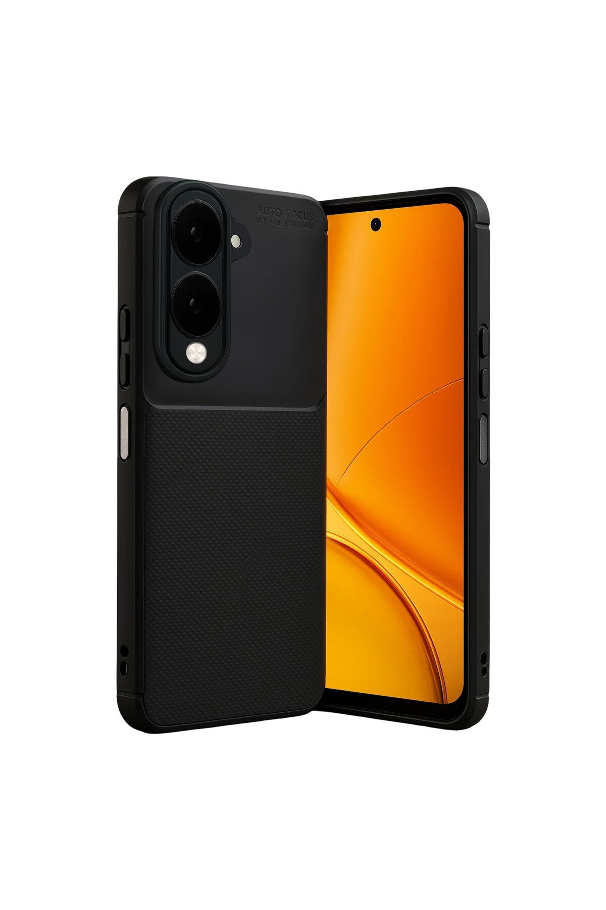 Vivo Y29S Uyumlu Auto Focus Karbon Kapak - Siyah