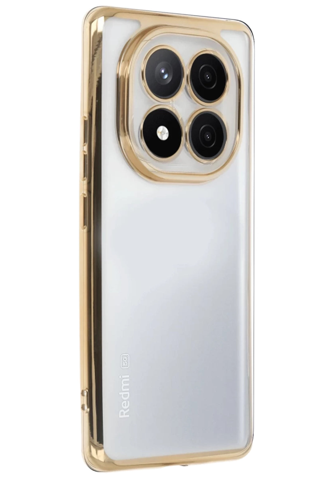 Xiaomi Redmi Note 14 Pro 5G Uyumlu Kılıf Lensli Silikon - Gold