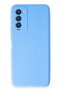 Tecno Camon 18 Uyumlu Kılıf First Silikon - Mavi