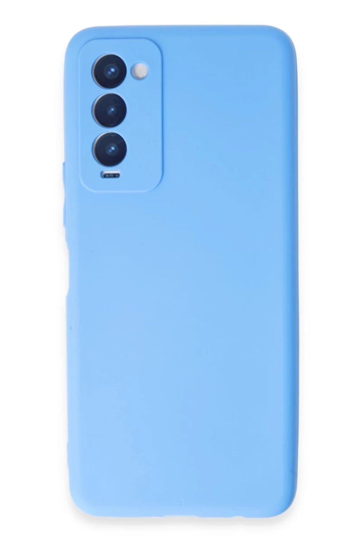 Tecno Camon 18 Uyumlu Kılıf First Silikon - Mavi