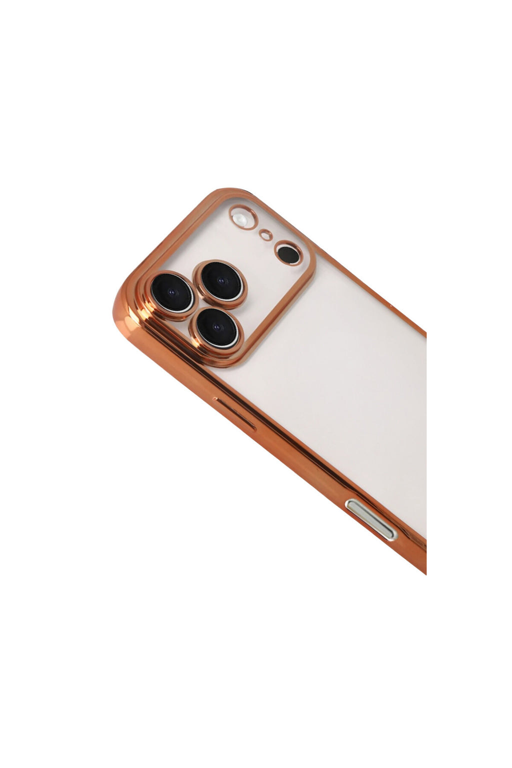 Apple iPhone 17 Pro Max Uyumlu Lensli Silikon - Turuncu