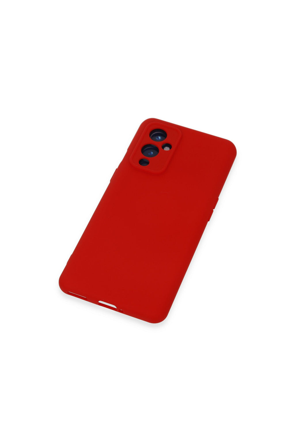One Plus 9 Kılıf Nano içi Kadife Silikon - Kırmızı