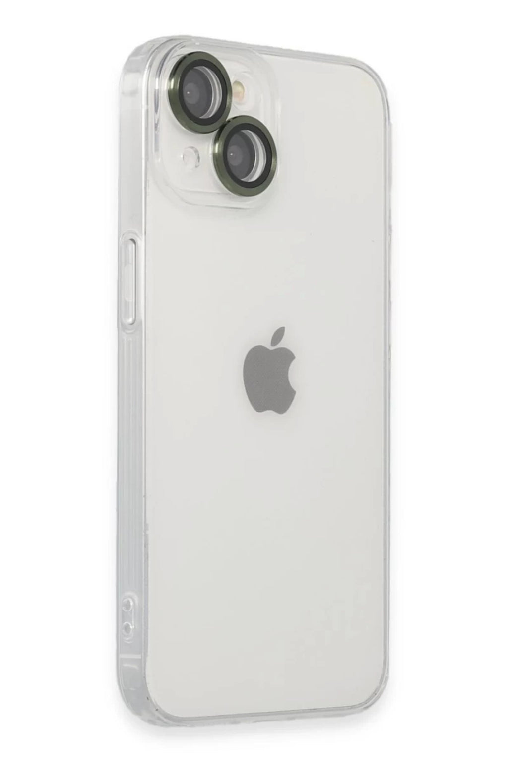 Apple iPhone 14 Uyumlu Kılıf Luko Lens Silikon - Yeşil