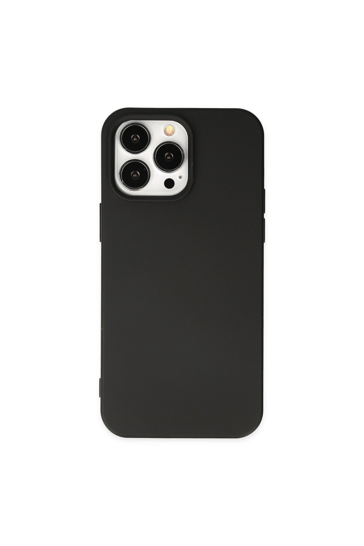 Apple iPhone 15 Pro Uyumlu Kılıf Nano içi Kadife Silikon - Siyah
