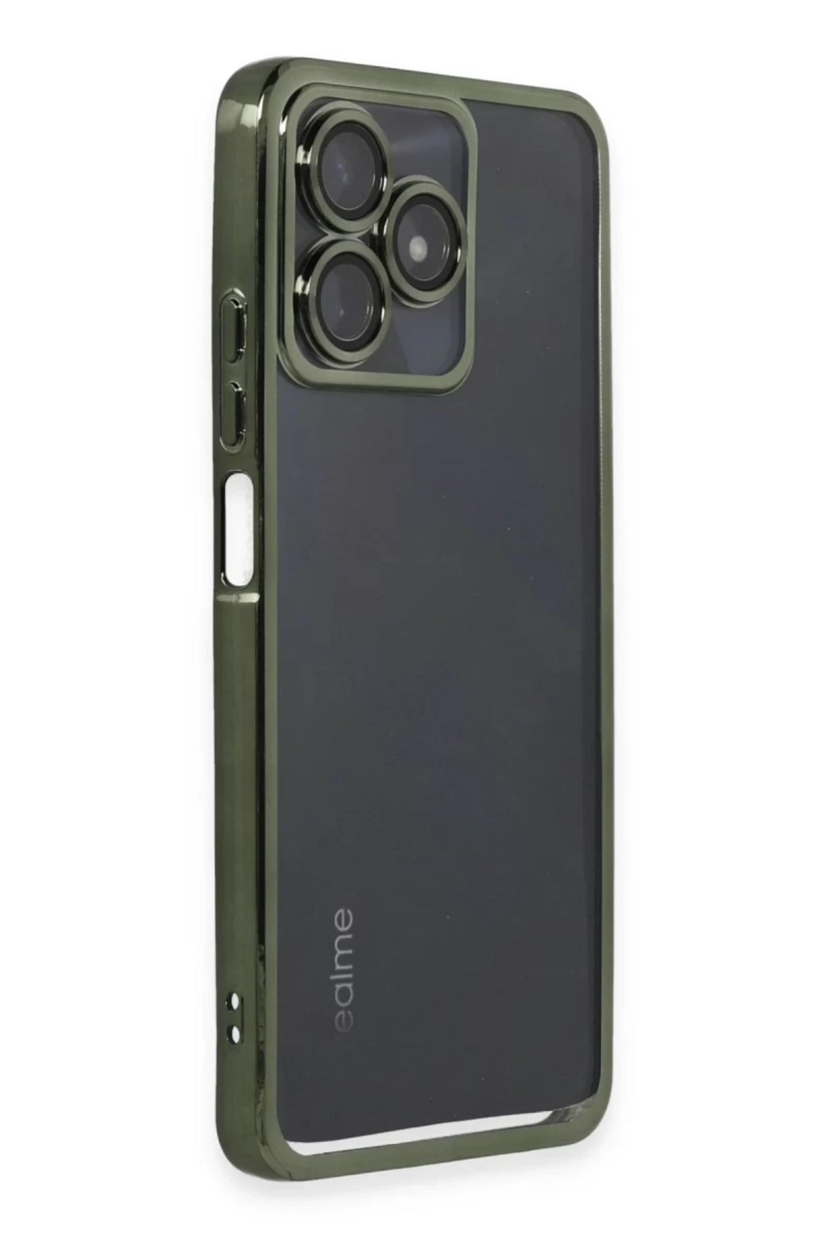 Realme C53 Uyumlu Kılıf Lensli Silikon - Yeşil