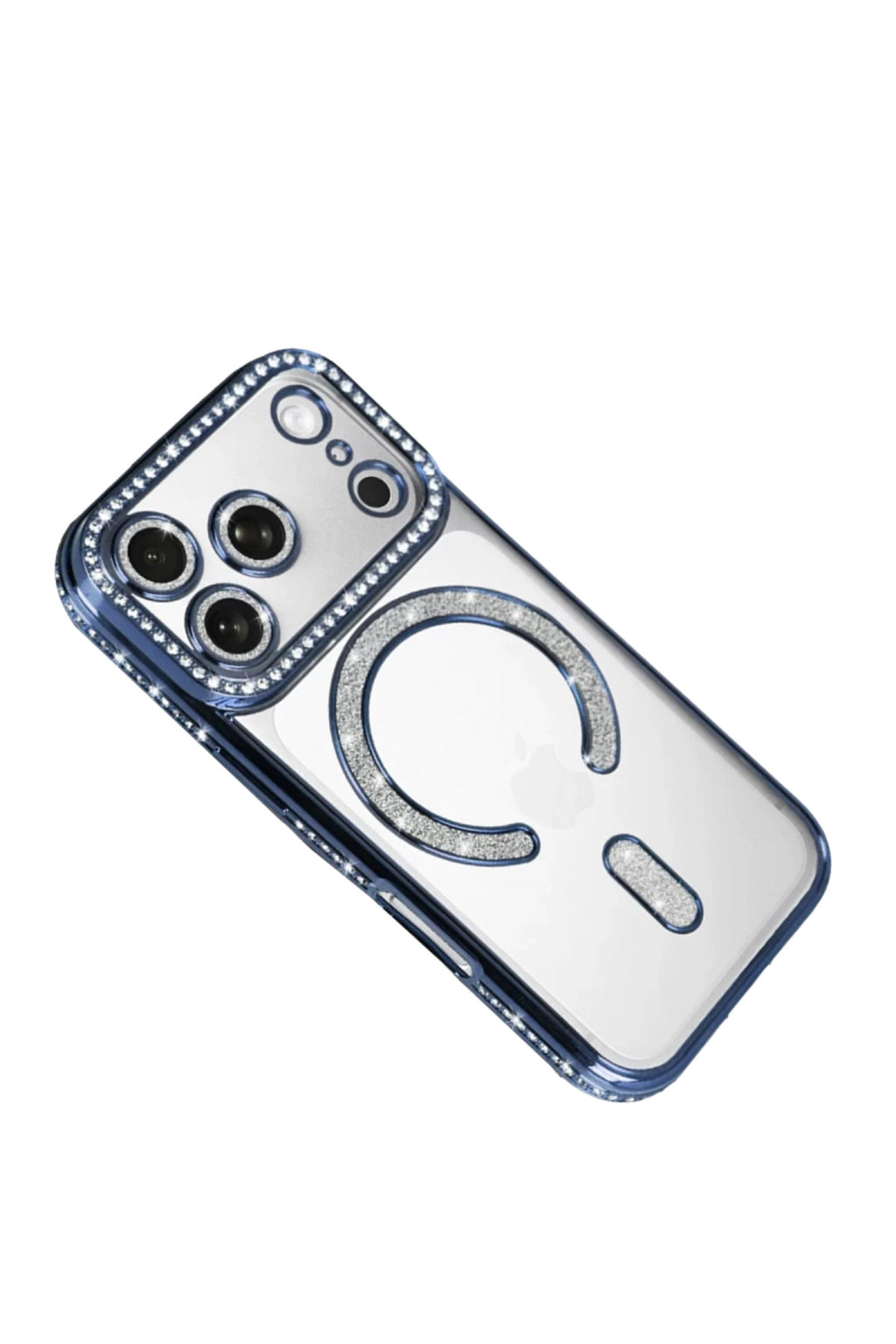 Apple iPhone 17 Pro Uyumlu Joke Simli Magneticsafe Kılıf - Mavi