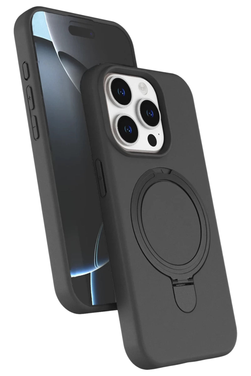 Apple iPhone 14 Pro Max Uyumlu Regal Magsafe Standlı Kapak - Titan Gri