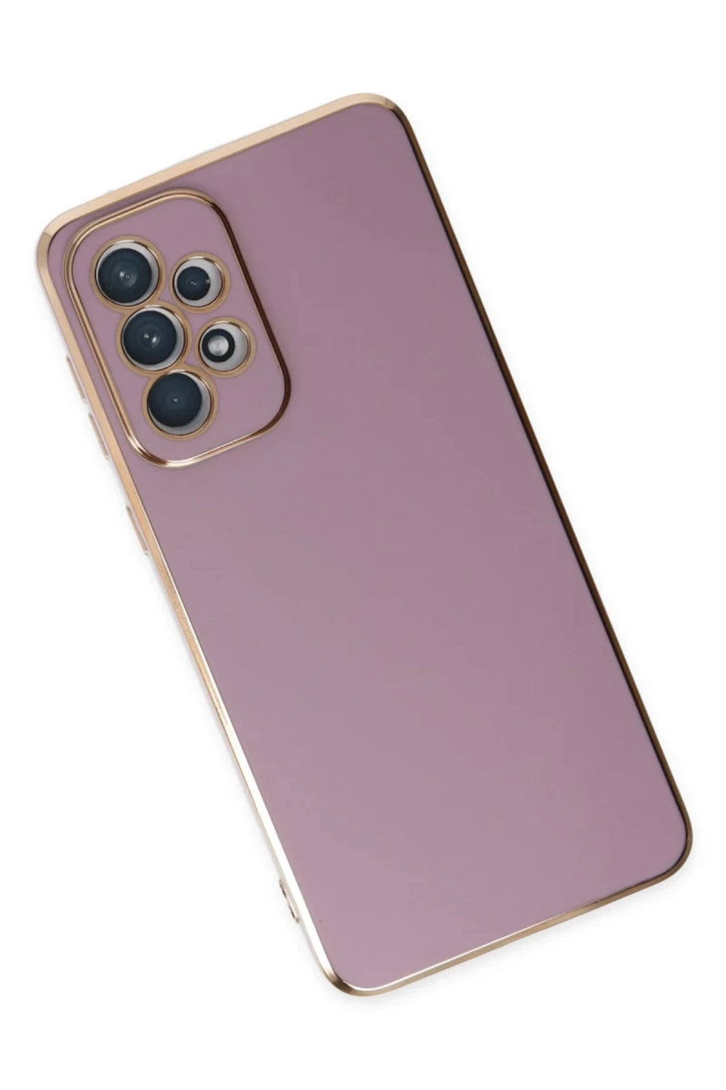 Samsung Galaxy A73 5G Uyumlu Kılıf Volet Silikon - Mor