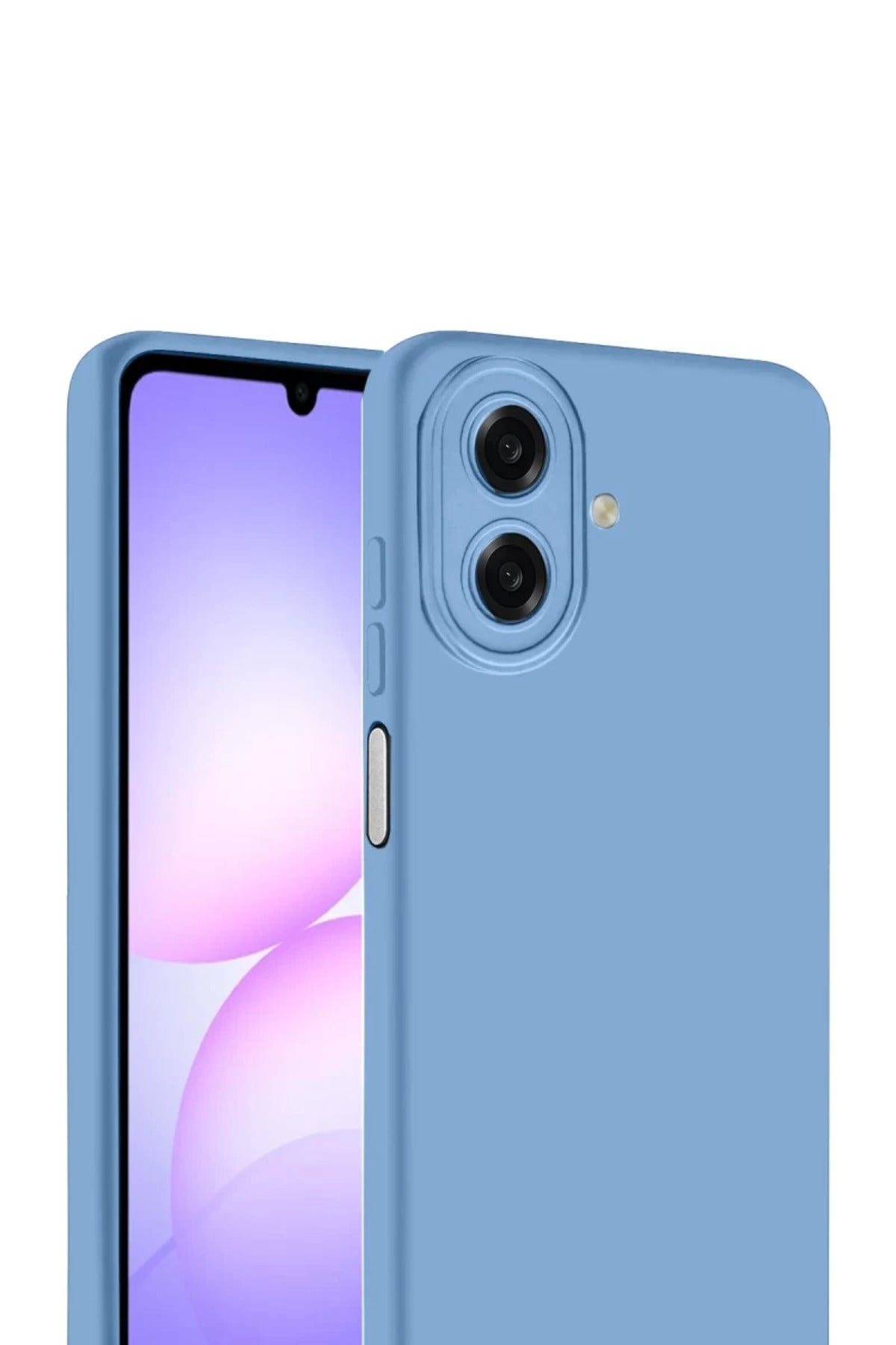 Samsung Galaxy A07 4G Uyumlu Nano içi Kadife Silikon - Mavi