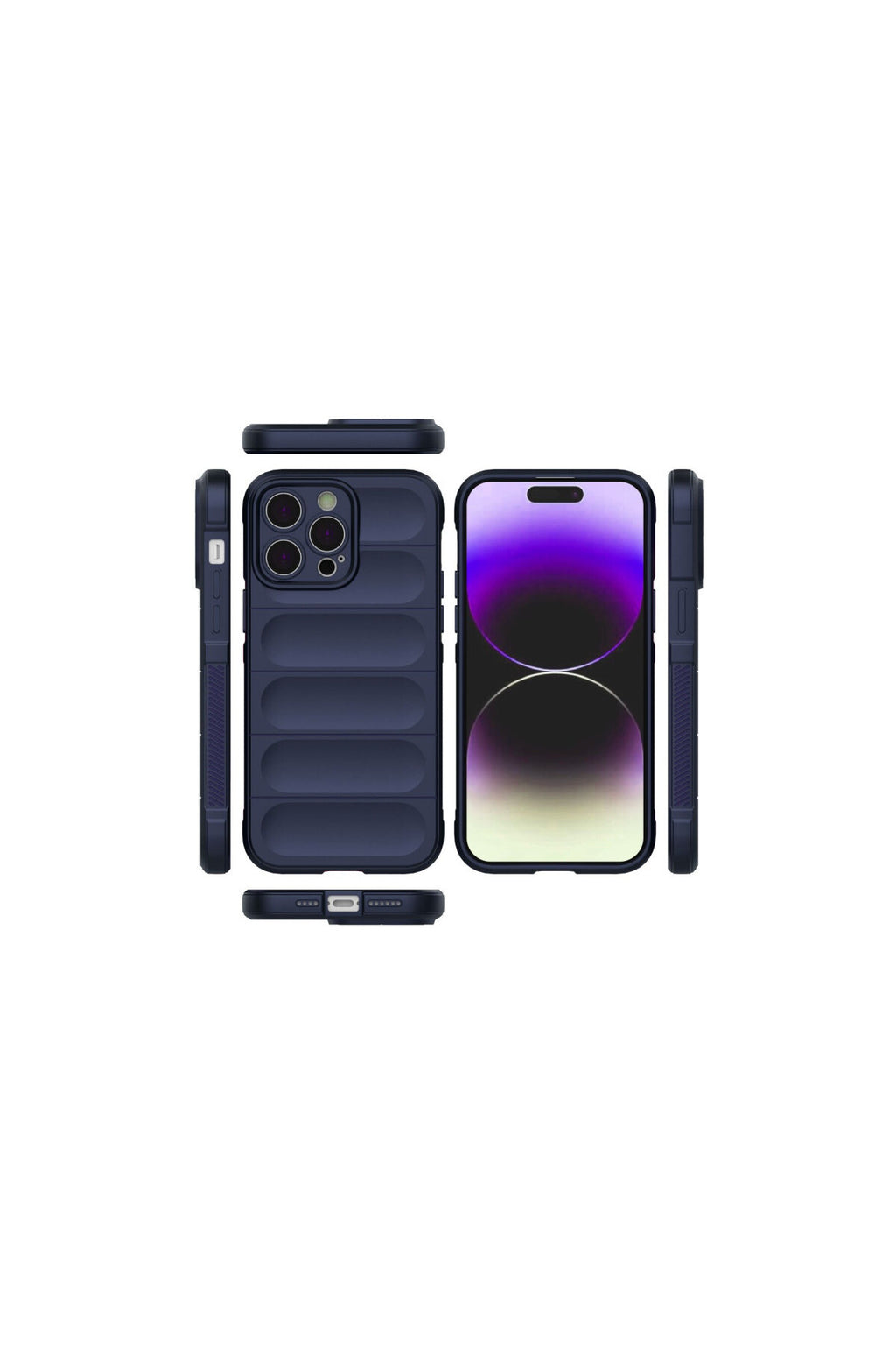 Apple iPhone 15 Pro Max Uyumlu Kılıf Optimum Silikon - Lacivert