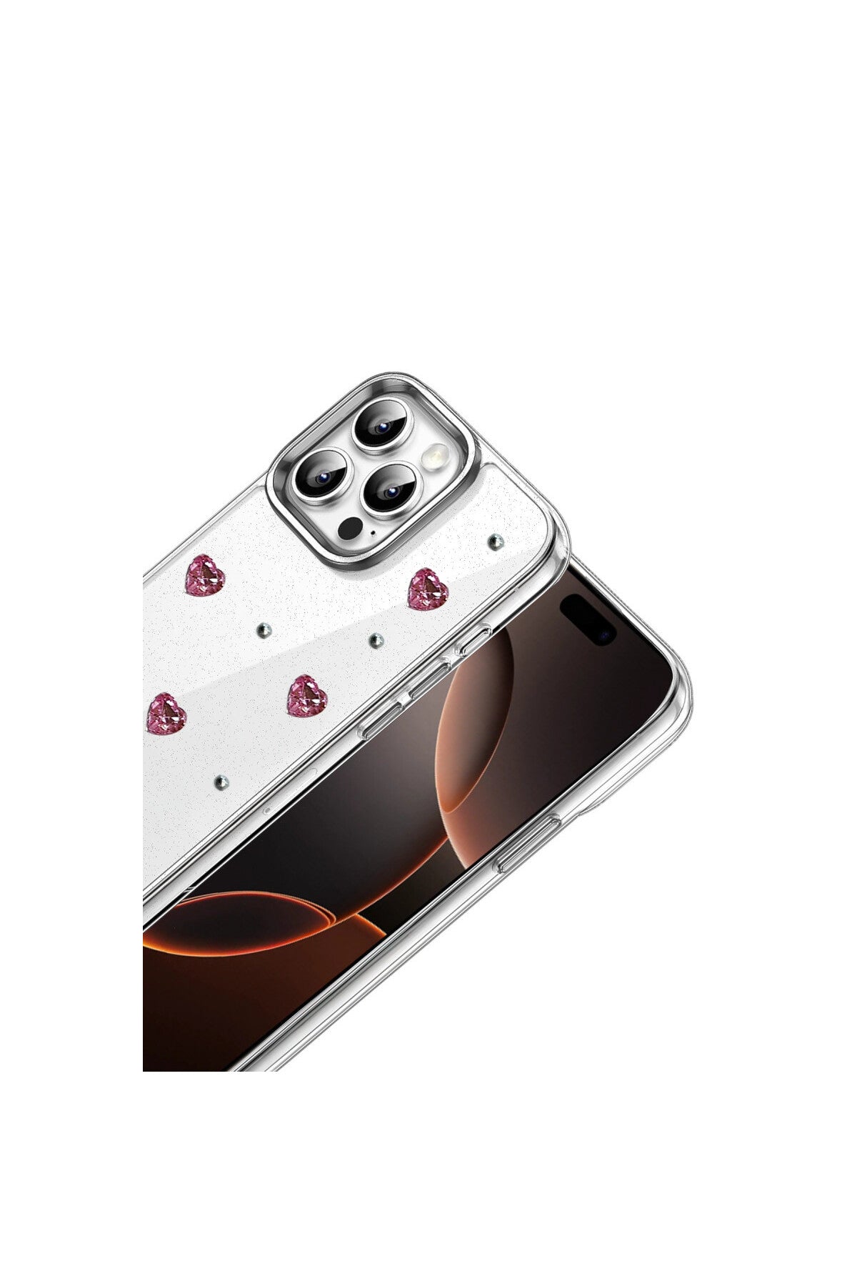 Apple iPhone 14 Pro Max Uyumlu Fiyonk Desenli Kapak - Desen 3