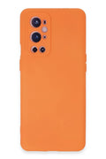 One Plus 9 Pro Kılıf Nano içi Kadife Silikon - Turuncu