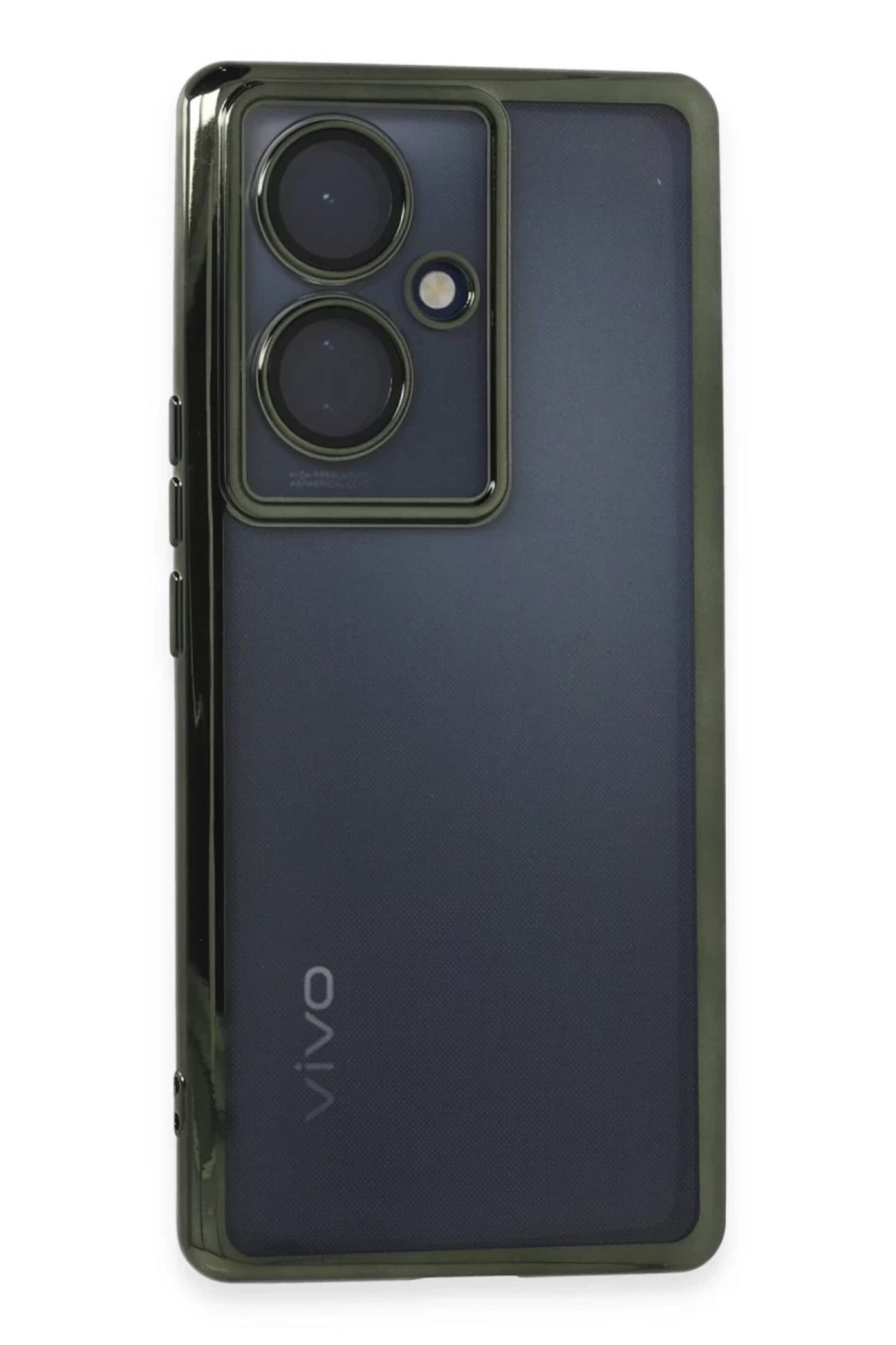 Vivo V29 Lite Uyumlu Kılıf Lensli Silikon - Yeşil