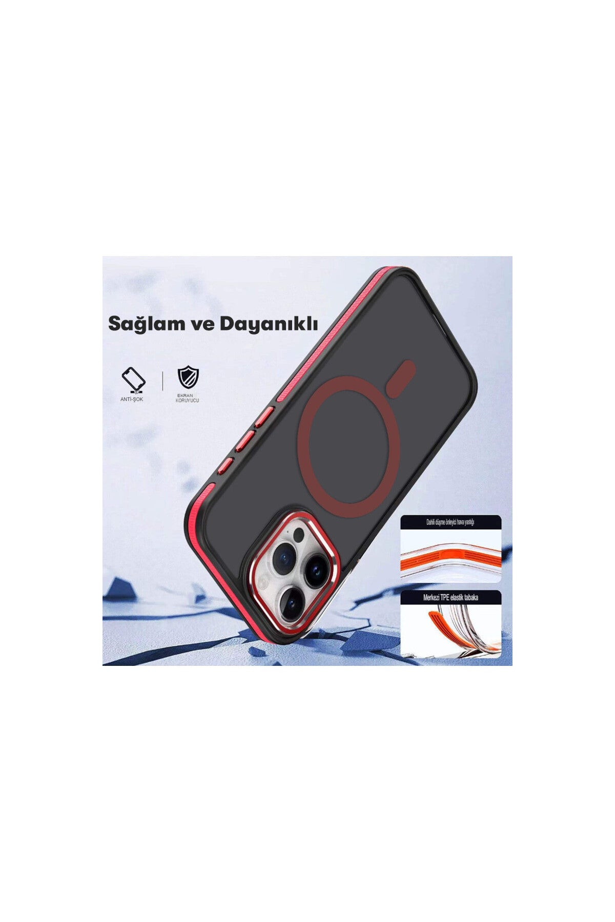 Joko Apple iPhone 14 Pro Max Uyumlu Winner Magsafe Kapak - Derin Mor