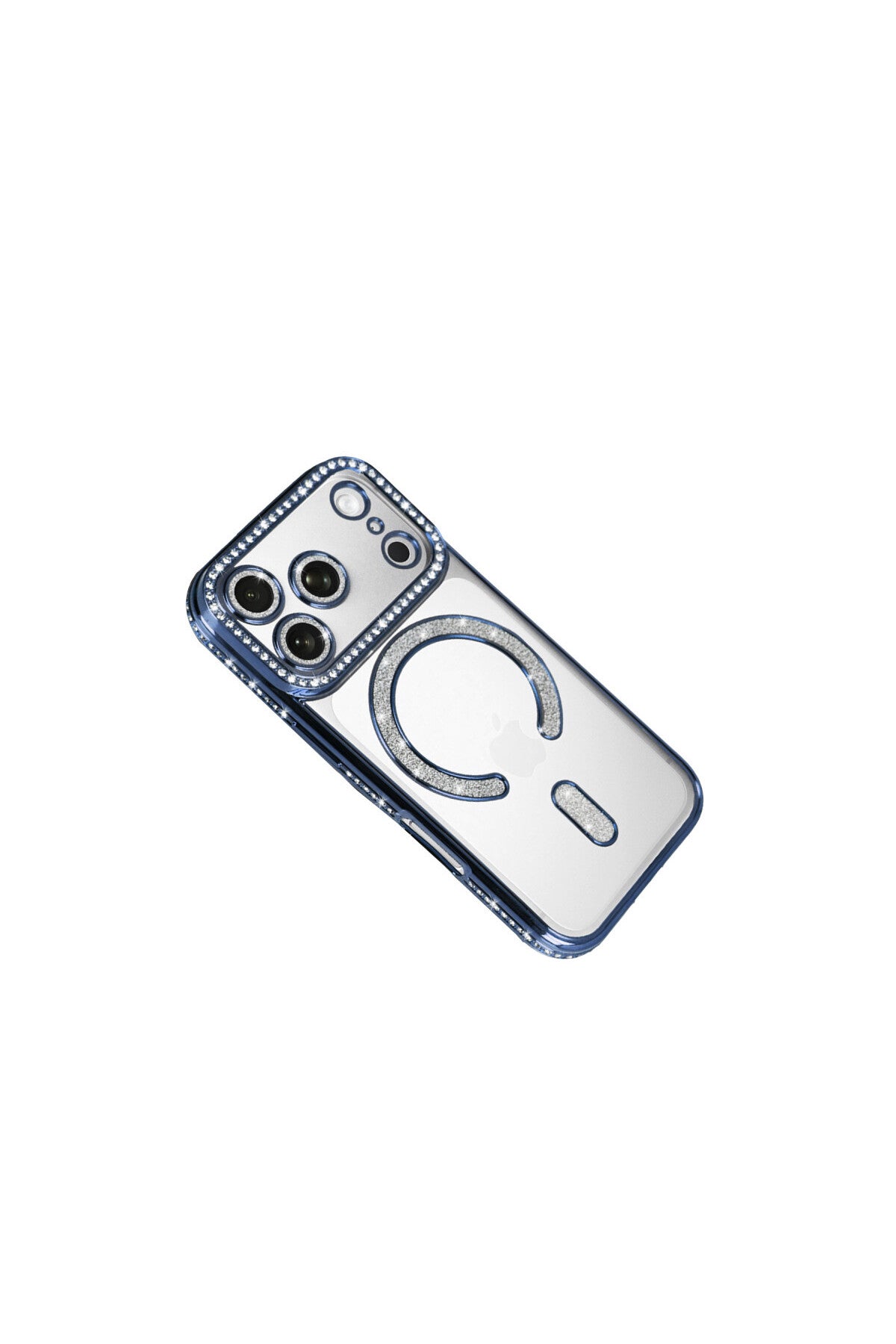 Apple iPhone 17 Pro Uyumlu Joke Simli Magneticsafe Kılıf - Mavi