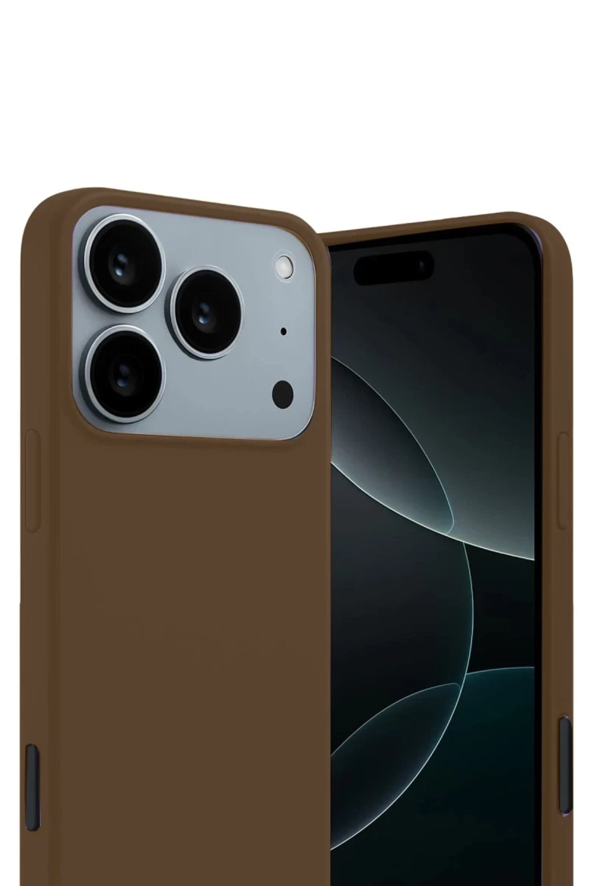 Apple iPhone 17 Pro Max Uyumlu First Silikon - Kahverengi
