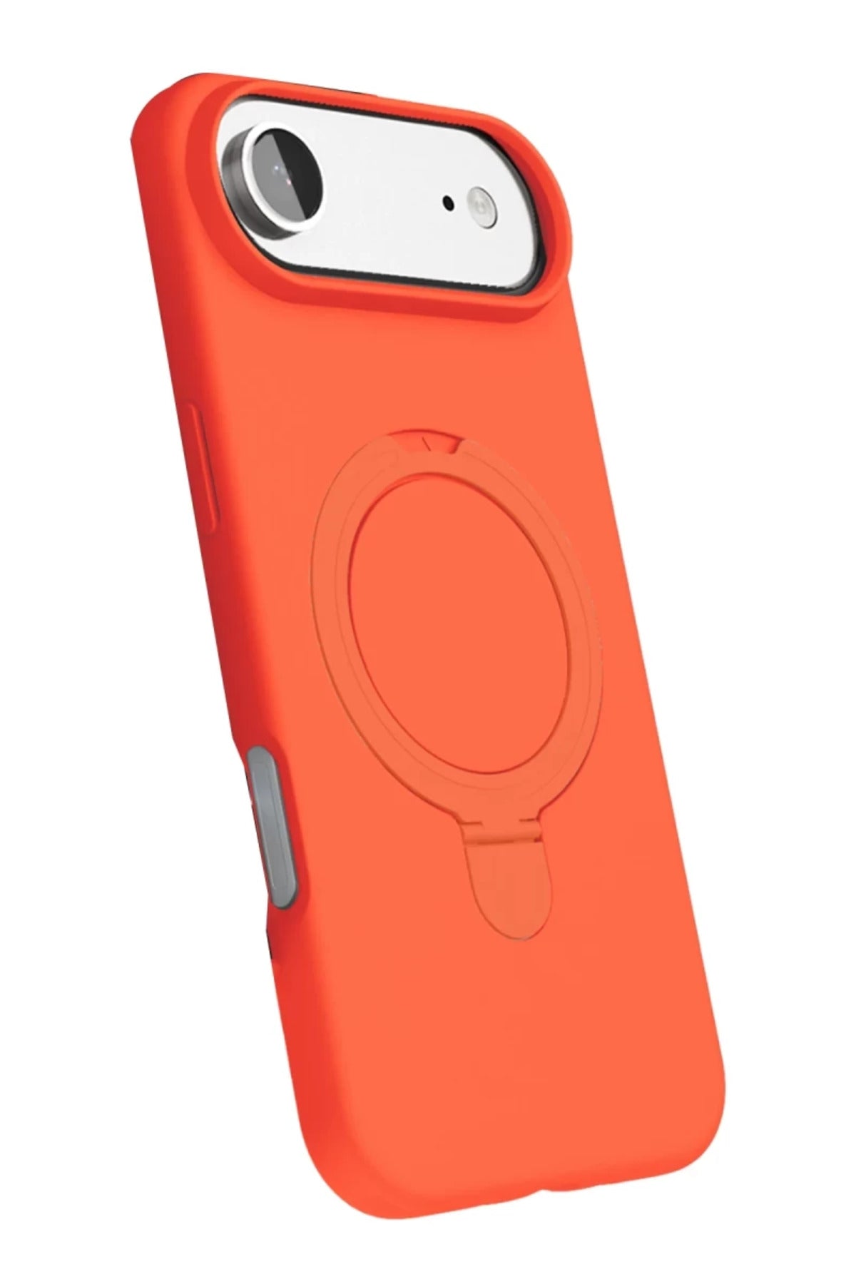 Apple iPhone 17 Air Uyumlu Regal Magsafe Standlı Kapak - Turuncu