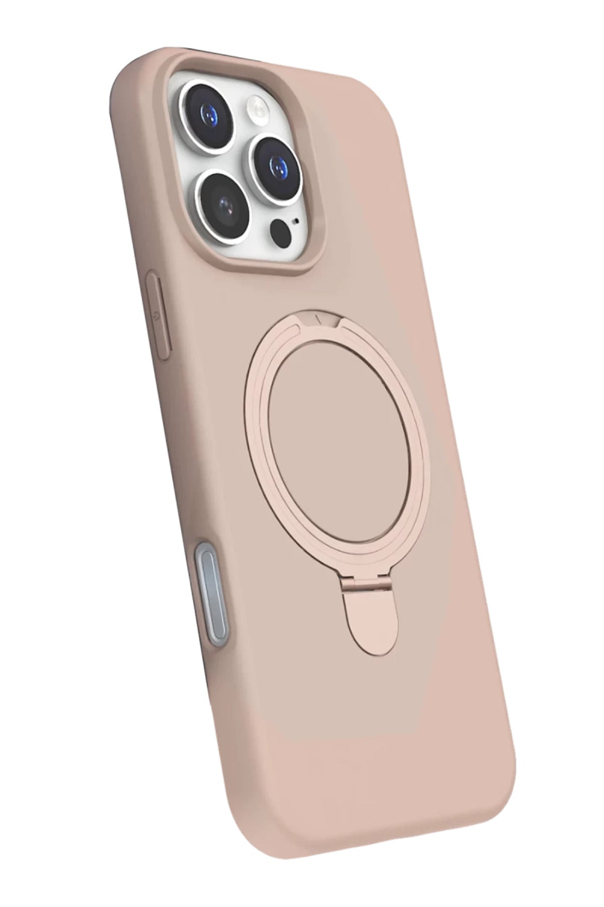 Apple iPhone 16 Pro Uyumlu Regal Magsafe Standlı Kapak - Çöl Titanyum