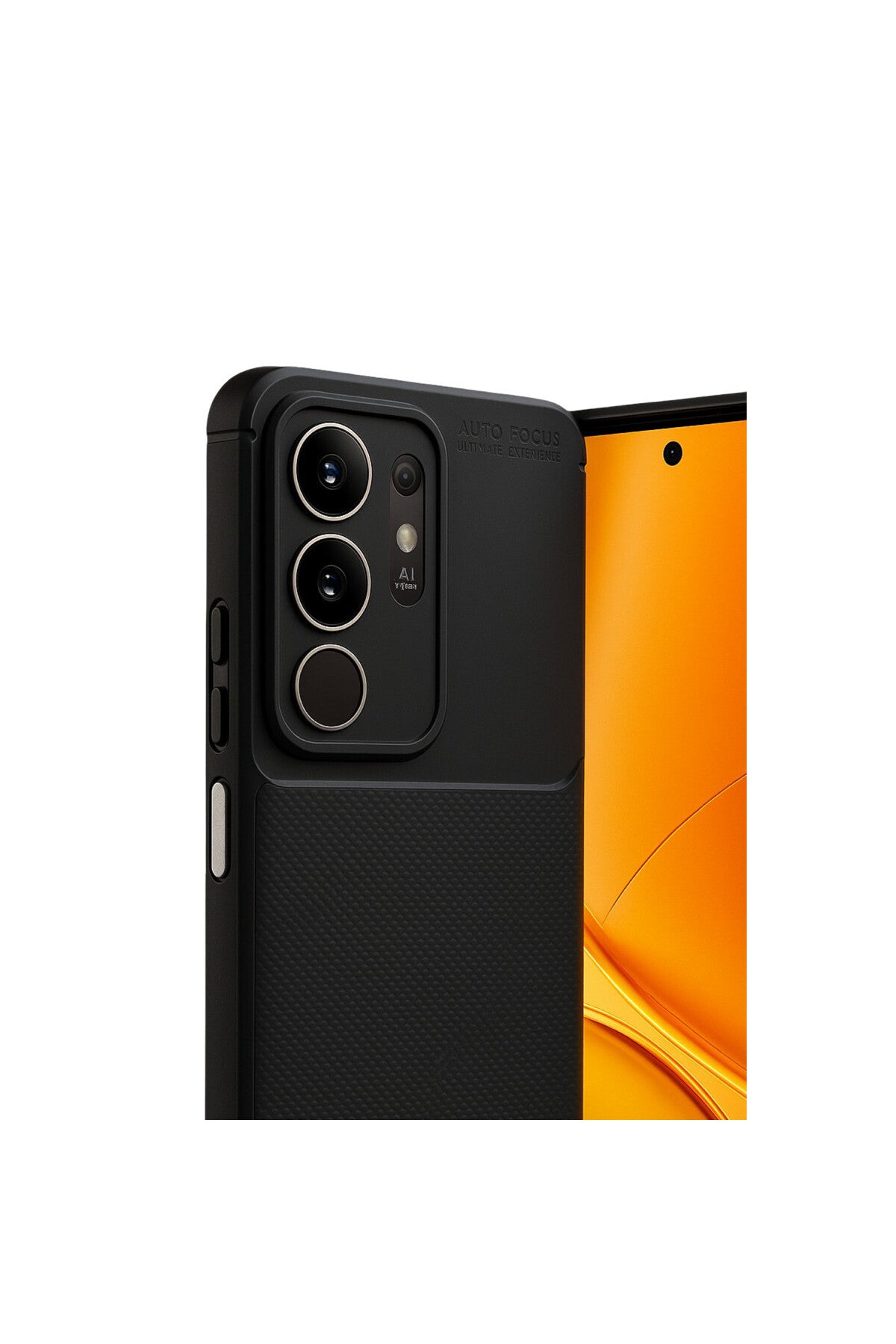 Vivo Y29 4G Uyumlu Auto Focus Karbon Kapak - Siyah
