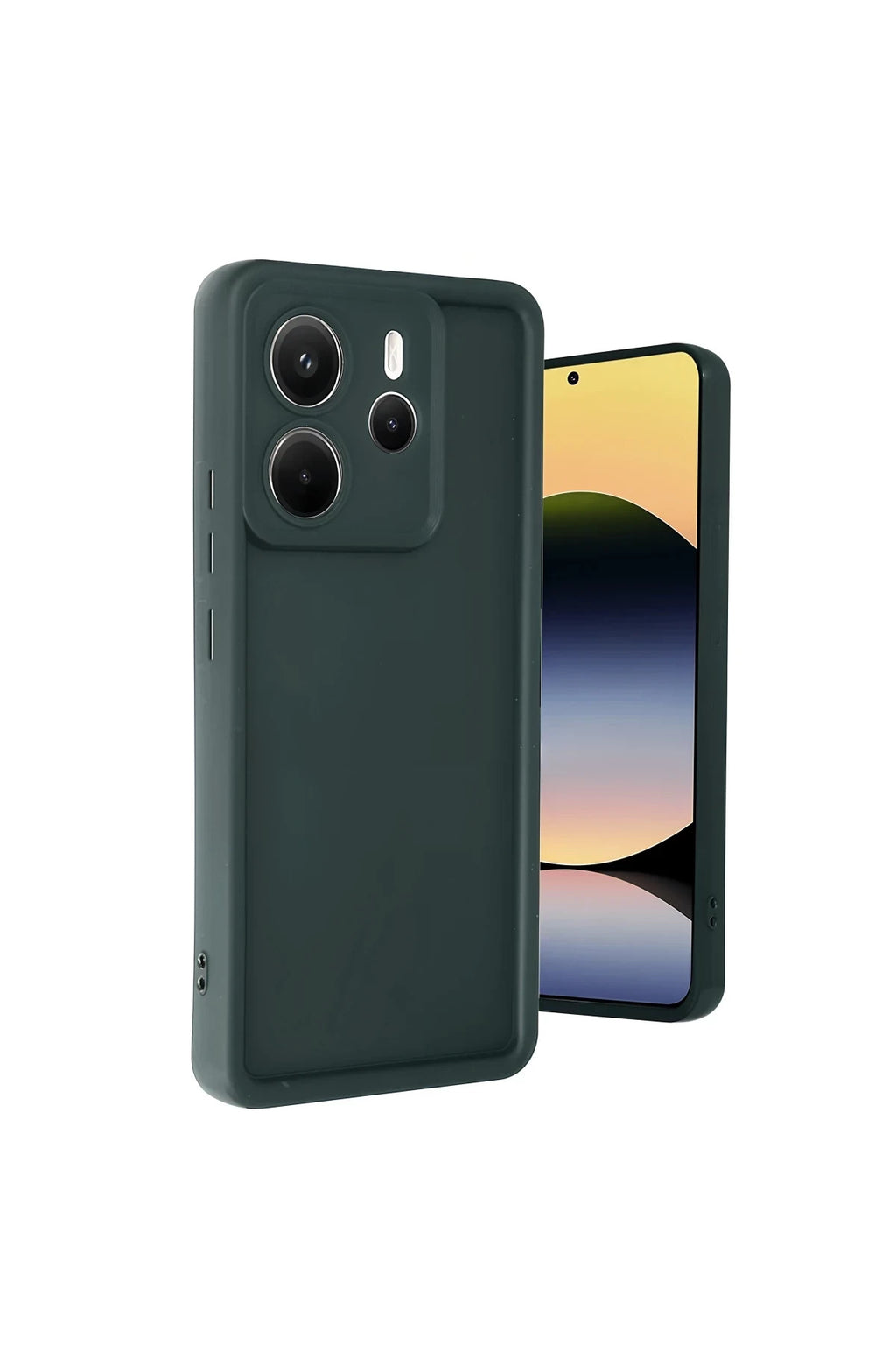Xiaomi Redmi Note 14 4G Uyumlu Kılıf Viera Silikon - Koyu Yeşil