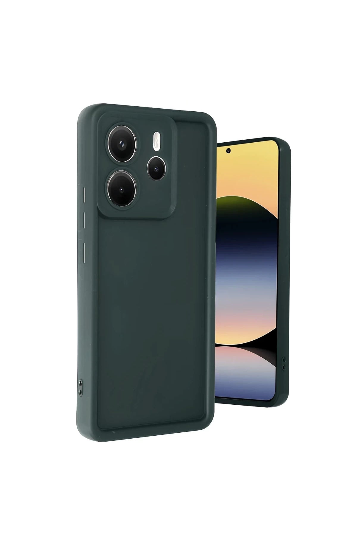 Xiaomi Redmi Note 14 4G Uyumlu Kılıf Viera Silikon - Koyu Yeşil