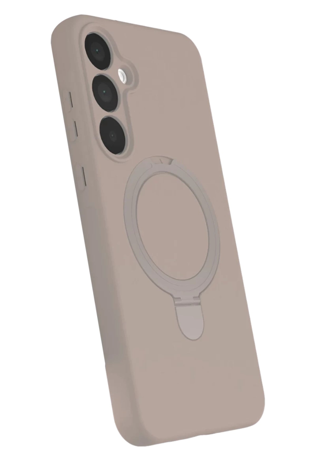 Samsung Galaxy A25 5G Uyumlu Regal Magsafe Standlı Kapak - Çöl Titanyum