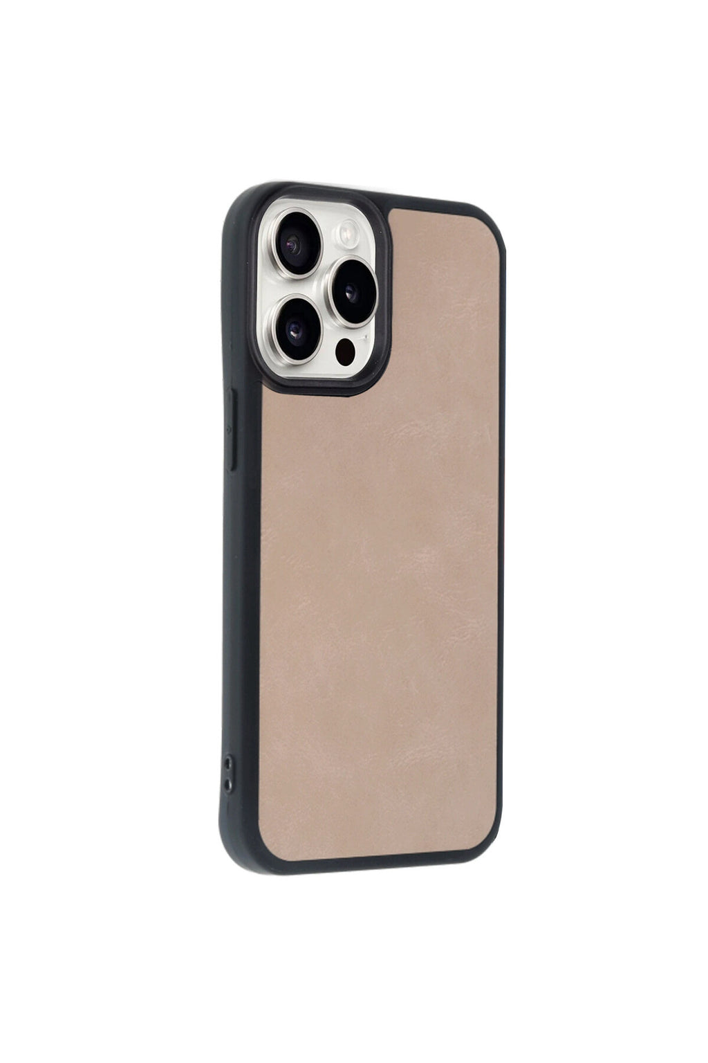 Apple iPhone 14 Pro Max Uyumlu Kılıf Aras Deri Kapak - Pudra