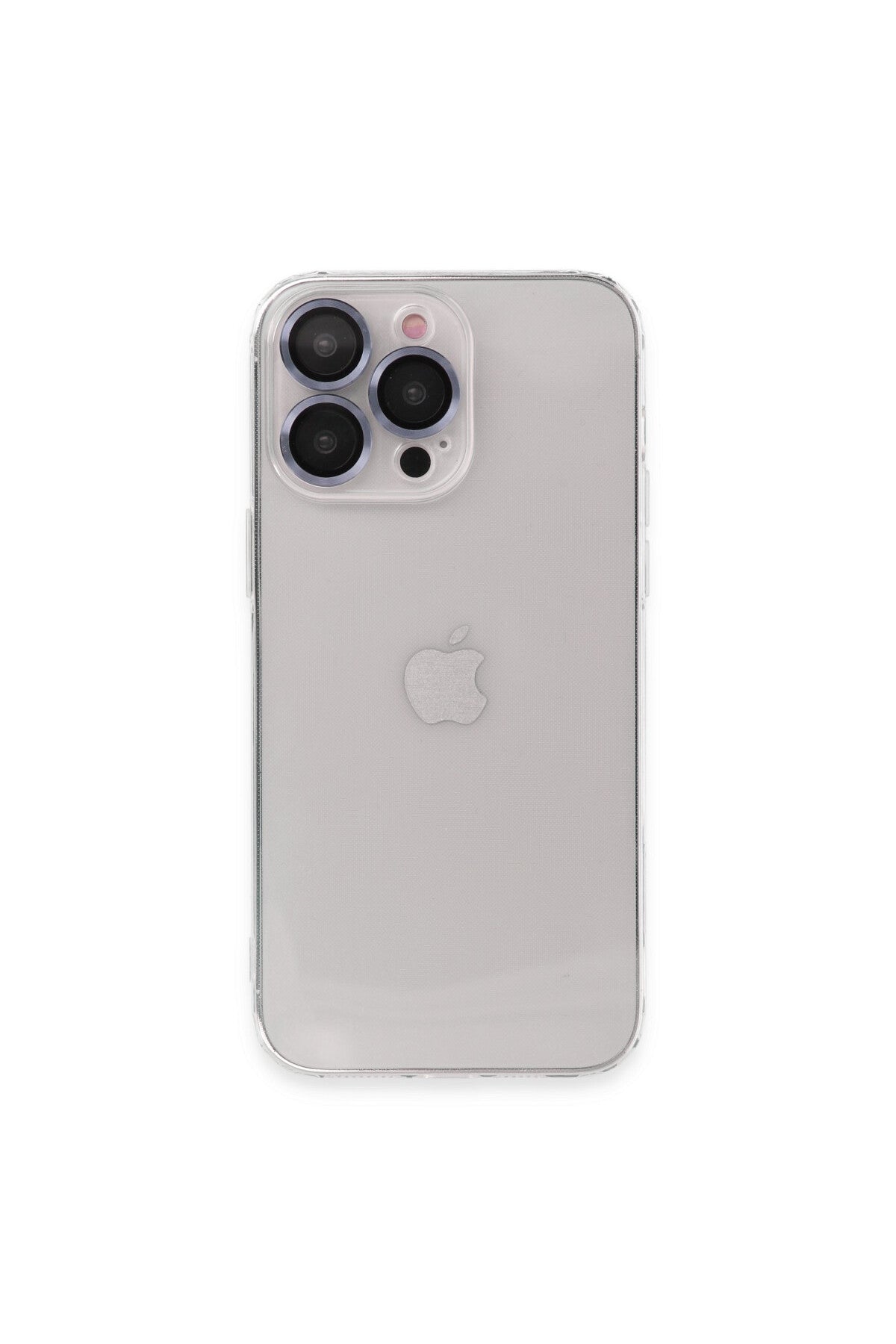 Apple iPhone 13 Pro Max Uyumlu Kılıf Luko Lens Silikon - Sierra Blue