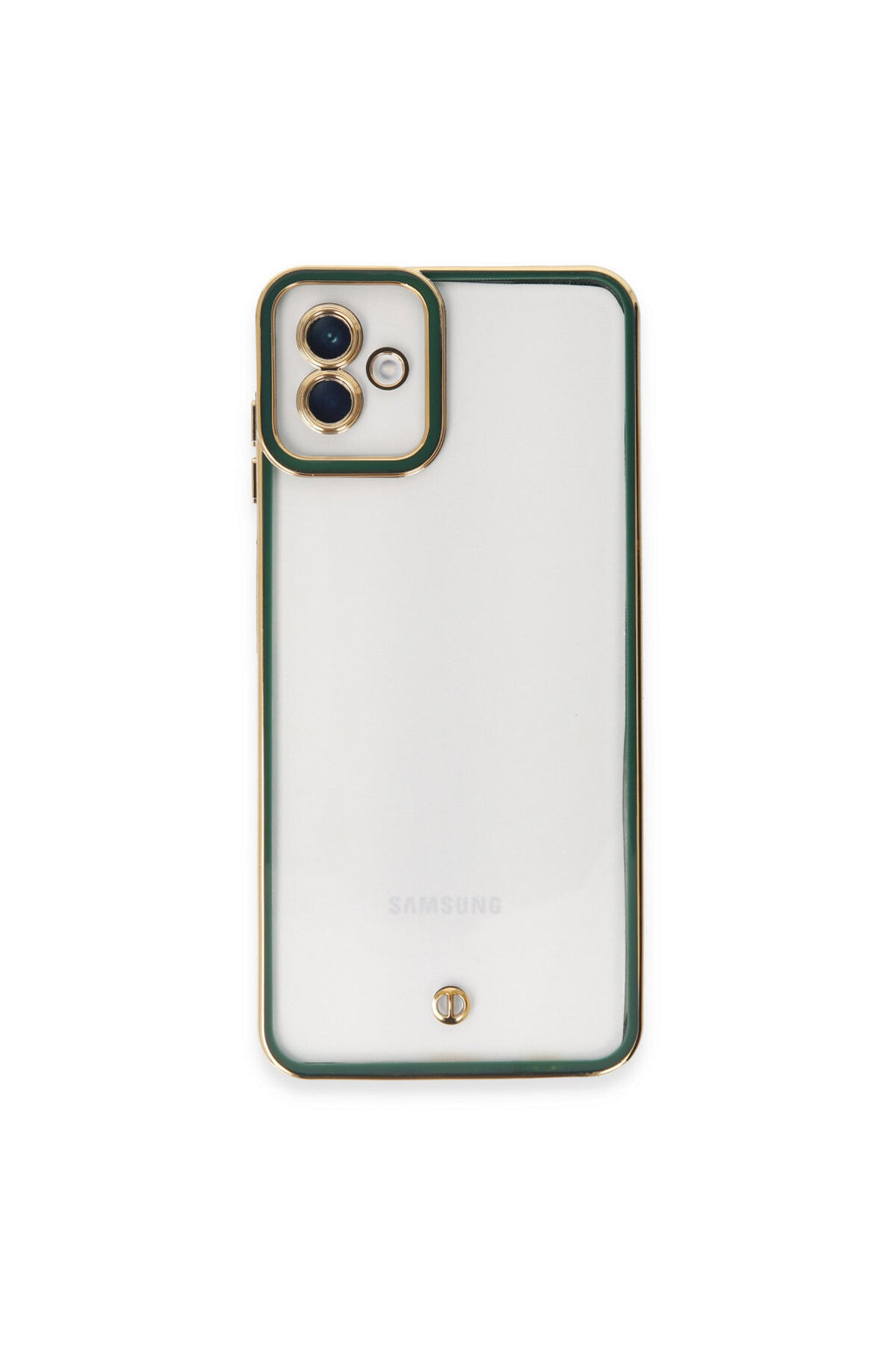 Samsung Galaxy A04 Uyumlu Kılıf Liva Lens Silikon - Yeşil