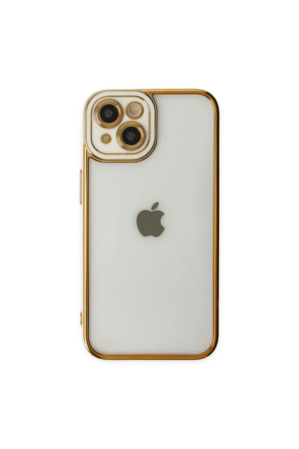 Apple iPhone 14 Plus Uyumlu Kılıf Liva Lens Silikon - Beyaz