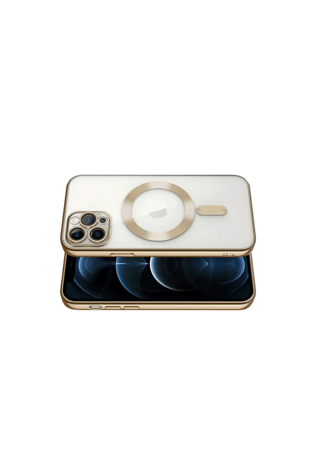 Apple iPhone 13 Pro Uyumlu Kılıf Kross Magneticsafe Kapak - Gold