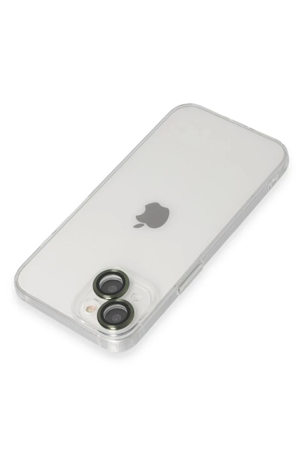 Apple iPhone 14 Uyumlu Kılıf Luko Lens Silikon - Yeşil